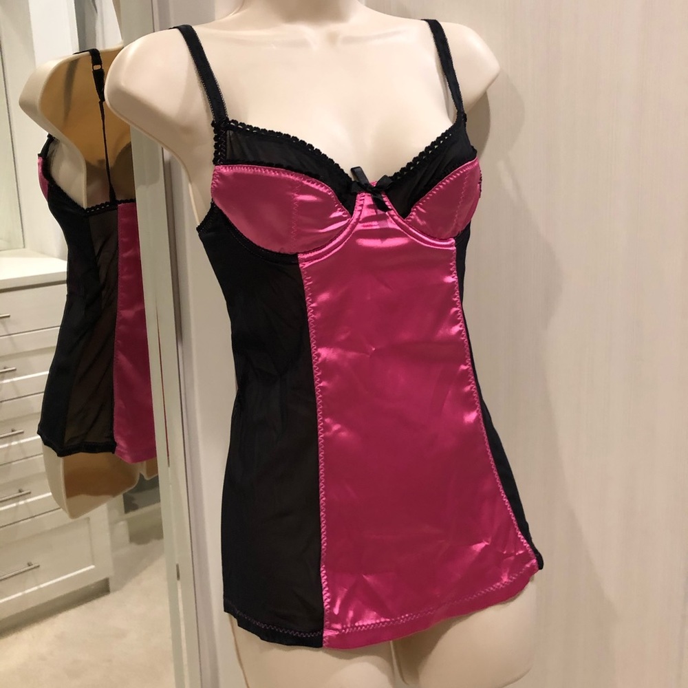 Playboy satin nightgown with lace detail
